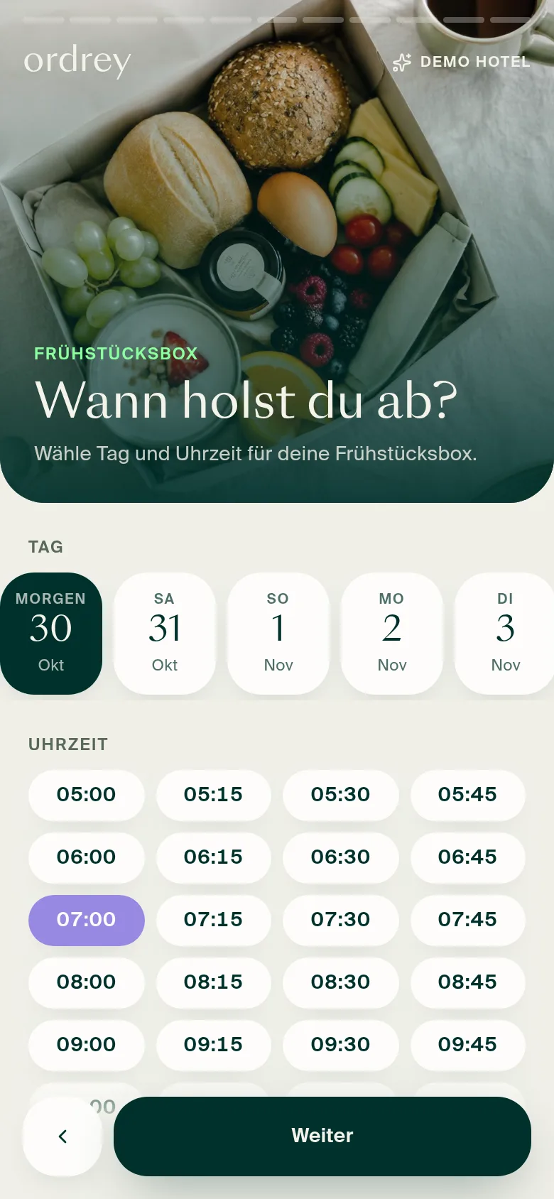 Tag & Uhrzeit